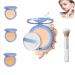 Currentlye Polvo Compacto Gagk Matte Perfection Pressed Powder Polvo Compacto Perfection Mate Gagk Gagk Face Powder Waterproof Pressed Matte Wet and Dry Powder(01*-Classic Ivory)