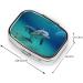 Dolphins Underwater Printing Small Pill Case | Cute Travel Pill Organizer | 2 Compartment Pill Box for Pocket & Purse Gifts - Buy Online on GoSupps.com