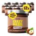 Ahead Crazy Hazel |12 x 200g hazelnut cream without added sugar |Super delicious chocolate spread with 80% less sugar* |Without palm oil gluten -free & vegetarian |Low-sugar spread chocolate cream chocolate-hazelnut 2.4 kg (1 Pack)