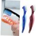 Hoement 4-Piece Dental Prosthesis Cleaning Brush Set | Best Toothbrush for Dentures & Dental Care | International Shipping - Buy Online on GoSupps.com