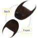 Silk-co One Piece Hair Bangs Fringe Hair Extensions Clip in Human Hair Extension #02 Dark Brown Straight Flat with Temple - Buy Online on GoSupps.com