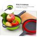 Zerodeko 2 Pcs Collapsible Drainer Basket Draining Basket Sink Strainer Basket Fruit Drain Basket Fruit Tray 34.5x20cmx2pcs Greenx2pcs - Buy Online on GoSupps.com