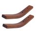 Alipis 2pcs Clothes Hook Wood Clothes Hangers Matte Black Bathroom Accessories Hooks for Hanging Coats Bag 17X2.3CM As Shown 1