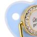 Luxury BPA-Free Baby Pacifier with Rhinestones - Stylish Golden Bling for Newborns (6-18 Months) - Blue - Buy Online on GoSupps.com