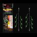 JTKREW 4pcs Mackerel Feather Rigs with Luminous Beads Bait for Mackerel Pollock Bionic Flying Insects Herring Perch