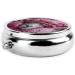 Cute Alpaca Portable Metal Pill Box | Round Mini 3-Compartment | Travel-Friendly Design for Small Pills | Ideal for International Shipping - Buy Online on GoSupps.com