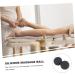 Marmerdo Yoga & Massage Ball - Fitness Gym Roller | Body & Foot Massager Device | Double Ice Hockey Ball - 12x6.3cm Black - Buy Online on GoSupps.com