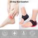 Adjustable Heel Cushions for Cracked Heels & Plantar Fasciitis Relief Breathable Inserts for Men & Women (L 10-13/M 8.5-13) Black - Buy Online on GoSupps.com