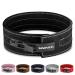 Sinovati Premium weight lifting belt KDK belt made of cowhide with buckle Weightlifting Lever Belt for fitness powerlifting strength training bodybuilding with 8.5cm / 10cm height women and men carbon black-10cm height l