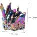 FOMIYES Purple Decorations 1pc Natural Crystal Amethyst Rock Titanium Spiritual Crystal Cluster Ornament Mineral Decorations Colorful 6X4.2CM - Buy Online on GoSupps.com