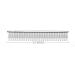 Chris Christensen Butter Comb Metallic 6 Inch Crescent Coarse/Fine