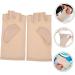 Housoutil 1 Pair Nail Gloves Spandex Fingerless Protector Miss 17x8.5cm Beige - Buy Online on GoSupps.com