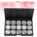 Angoily 3pcs 15 Eyeshadow Eye Shadow Empty Cosmetic Case Makeup Box Travel Concealer Lip Gloss - Buy Online on GoSupps.com