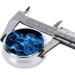 Buy Blue Flame Printed Mini Round Pill Box - 3 Compartment Portable Pill Organizer for Travel Home & Office - Convenient Medicine Storage Solution - Buy Online on GoSupps.com