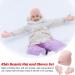 XYIYI Newborn Baby Winter Beanie Hat Mitten Set - Pink2 | Infant Toddler Warm Knitted Hat Glove Set for Boys Girls 3-18 Months - Buy Online on GoSupps.com