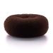 AJOY 2 Pieces Extra Large Bun Maker  4 4.5inch Big Hair Donut  Sock Bun Form Holder for Thick and Long Hair  for Women and Girls  XL Large Foam Ponytails Bun Roller Doughnut  Brown