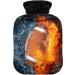 NAANLE Fire American Football Heat Bottle - 2L Transparent Hot Water Bottle for Bed Hand & Feet Warmer | Pain Relief & Heat Therapy - Buy Online on GoSupps.com