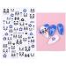Sliders Decals Glitter Cute Shiny Charms Nail Stickers Panda 3D(STZ-CS120)