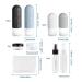 Romon 8-Piece Silicone Travel Bottles Set - 90ml & 60ml Refillable Travel Containers for Easy Filling - Ideal for International Shipping - Buy Online on GoSupps.com