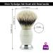 Haryali London Men's Shaving Set with Pure Silver Tip Badger Hair Brush - Ivory Color | Triple Edge Razor Holder, Shaving Bowl, Soap | Special Edition - Buy Online on GoSupps.com