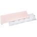 Medi partners cherry core pillow 60x20cm 800g 100% cotton waffle 5 chambers grain pillow large eco nature heat pillow cold therapy removable cover (light-pink) cotton waffle light pink waffle
