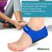 Welnove Heel Protectors 2 pcs L Heel Cups - Breathable Heel Pads for Pain Relief, Plantar Fasciitis, Tendinitis - Traffic Blue Large - Buy Online on GoSupps.com