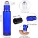28 Pack Cobalt Blue Glass Roll On Bottles for Essential Oils | 10ml with Stainless Steel Balls | Includes Funnels Syringes & Stickers - Ideal for Fragrance & DIY Blends - Buy Online on GoSupps.com