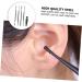 ULTECHNOVO Ear Cleaner Cleaning Brush Set - Portable Ear Pick Tool Kit for Gently Cleaning Ear Canal - Black, 12x0.5cm - Buy Online on GoSupps.com
