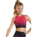Balera Girls Ombr Crop Top for Dance - Sleeveless Crew Neck, High Support - Watermelon Medium - Buy Online on GoSupps.com