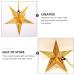 1 Set Pentagram Pendant Christmas Paper Star Lanterns Hanging Pendant Hollow Out Star Lantern Christmas Ornament Led Lantern Hanging Light Christmas Tree 3D Accessories Golden - Buy Online on GoSupps.com