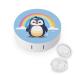 Rainbow Penguin Contact Lens Travel Kit Portable Cute Contact Box with Mirror for Daily Outdoor style