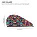 Sugar Skulls Coral Velvet Dry Hair Cap - Ideal for Home Travel Pool Parties & Baths | Shop Now - Buy Online on GoSupps.com