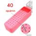 Nail drill case - 40-hole drill bit box with transparent dustproof lid - Presentation box for manicure gel removal and cuticle care - Buy Online on GoSupps.com