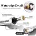 Shower Anal Shower Kit - 3 Shower Heads 59 Inch Hose & Enema Syringe Set for Men & Women - Silver - Buy Online on GoSupps.com