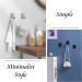 Funincrea 2-Pack Shaver Holder - Multi-Purpose Self-Adhesive Stainless Steel Hooks for Shower Kitchen & Bathroom - Black - Buy Online on GoSupps.com