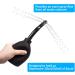 Anal Douche for Women and Men - 10 oz Enema Bulb Cleaner for Shower, Wash Flusher System (Black) - Buy Online on GoSupps.com