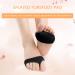 Fabric Metatarsal Pads with Gel - 4 Pairs Ball of Foot Cushions for Pain Relief - Foot Health Care - M Black + Beige - Buy Online on GoSupps.com