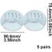 Honeycomb Forefoot Pads - 5 Pairs Fabric Foot Cushions for Women | Metatarsal Pads for Various Shoe Types - Reusable Relief from Foot Fatigue and Pain - Buy Online on GoSupps.com