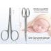 Professional Stainless Steel Nail Scissors with Rounded Ends - Precision & Safety for Nail Care - Buy Online on GoSupps.com