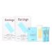 Flamingo face wax set-wax set for women with 40 wax strips for the face 2 skin-calming serums and 12 caregivers for afterwards for women body growth strips depilatory wax 0.02 g (52 pack)