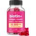 NutraChamps Hair Skin & Nails Gummies | Biotin with Collagen & Keratin | 5000mcg Biotin Beauty Complex | Vitamin Supplement for Women & Men | Berry | Healthy Hair, Radiant Skin & Strong Nails 1
