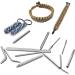 SENHAI 12 Pack Stainless Steel Paracord Needles with Cloth Bag - DIY Bracelets Weaving Laces Strings Clothing Decoration - Buy Online on GoSupps.com