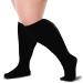 Compression Socks 20-30 mmHg for Women & Men | Improve Blood Circulation | Wide Calf Travel Running Cycling | XX-Large Black - Buy Online on GoSupps.com