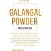 Poudre de galanga fabriqu e partir de 100% d'Alpinia galanga Grand galanga pur et naturel lengkuas et gingembre bleu Poids net : 50g - Buy Online on GoSupps.com