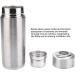 Bouteille d'eau Alcaline en Acier Inoxydable Portable Nano quilibre nerg tique Bio Lonizer Flacon pour Une Vie Saine (Argent) - Buy Online on GoSupps.com