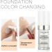HQDA Color Changing Foundation Full Coverage Liquid Foundation Long Lasting Waterproof Makeup Base Concealer Lightweight and Moisturizing for All Skin Tones 30ml - Buy Online on GoSupps.com