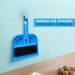 Mini Broom and Dustpan Cleaner for Small Pets - Ideal for Rabbit, Chinchilla, Hedgehog, Hamster - Blue - Buy Online on GoSupps.com