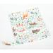 Wet Dry Bag Baby Cloth Diaper Nappy Reusable Washable with Two Zippered Pockets - Watercolor Animals - Buy Online on GoSupps.com