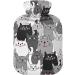NAANLE Cartoon Cats Transparent 2L Warm Water Bottle - Large Hot & Cold Therapy Bag for Pain Relief Bed & Hand Feet Warmer - Buy Online on GoSupps.com
