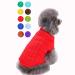 Small dog sweater warm pet sweater cat sweater dog sweatshirt clothing coat clothing for small dogs & kitten red l